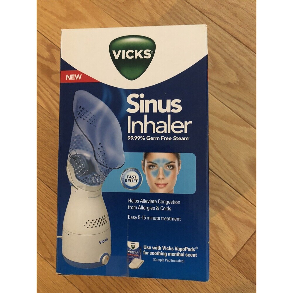 VICKS Personal‎ Sinus Steam Inhaler with Soft Face Mask Steam Relief BRAND New